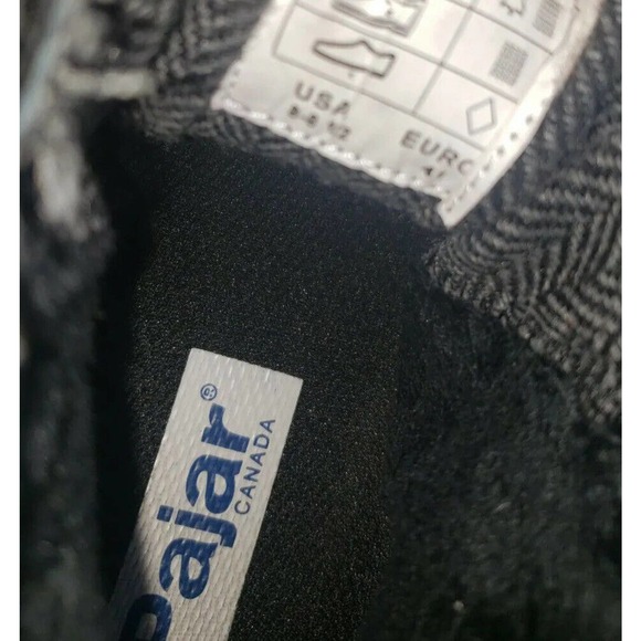 Pajar Canada Earl Flannel-Lined Waterproof Leather‎ Black Boots Size 8.5 main image 11